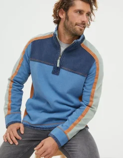 FatFace Airlie Panel Contrast Sweatshirt|Men Sweatshirts & Hoodies