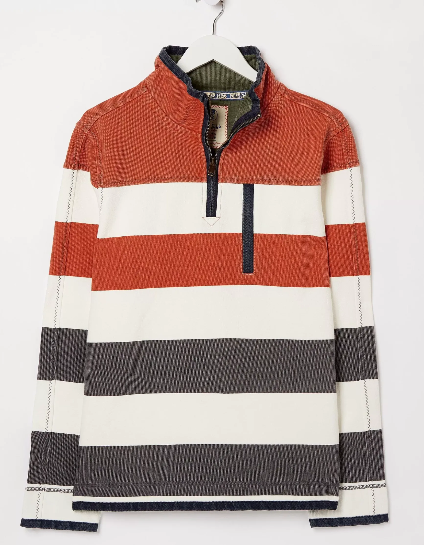 FatFace Airlie Rugby Stripe Sweat|Men Sweatshirts & Hoodies
