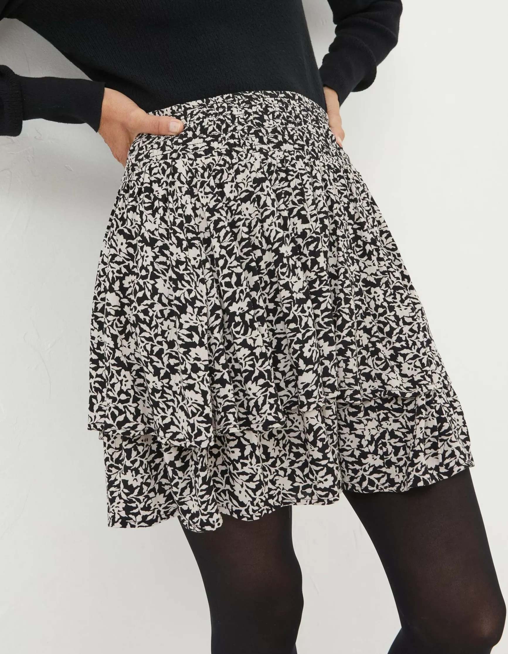 FatFace Ali Mono Vines Skirt|Women Skirts