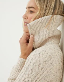 FatFace Alicia Collar Cable Knit Cardigan|Women View All