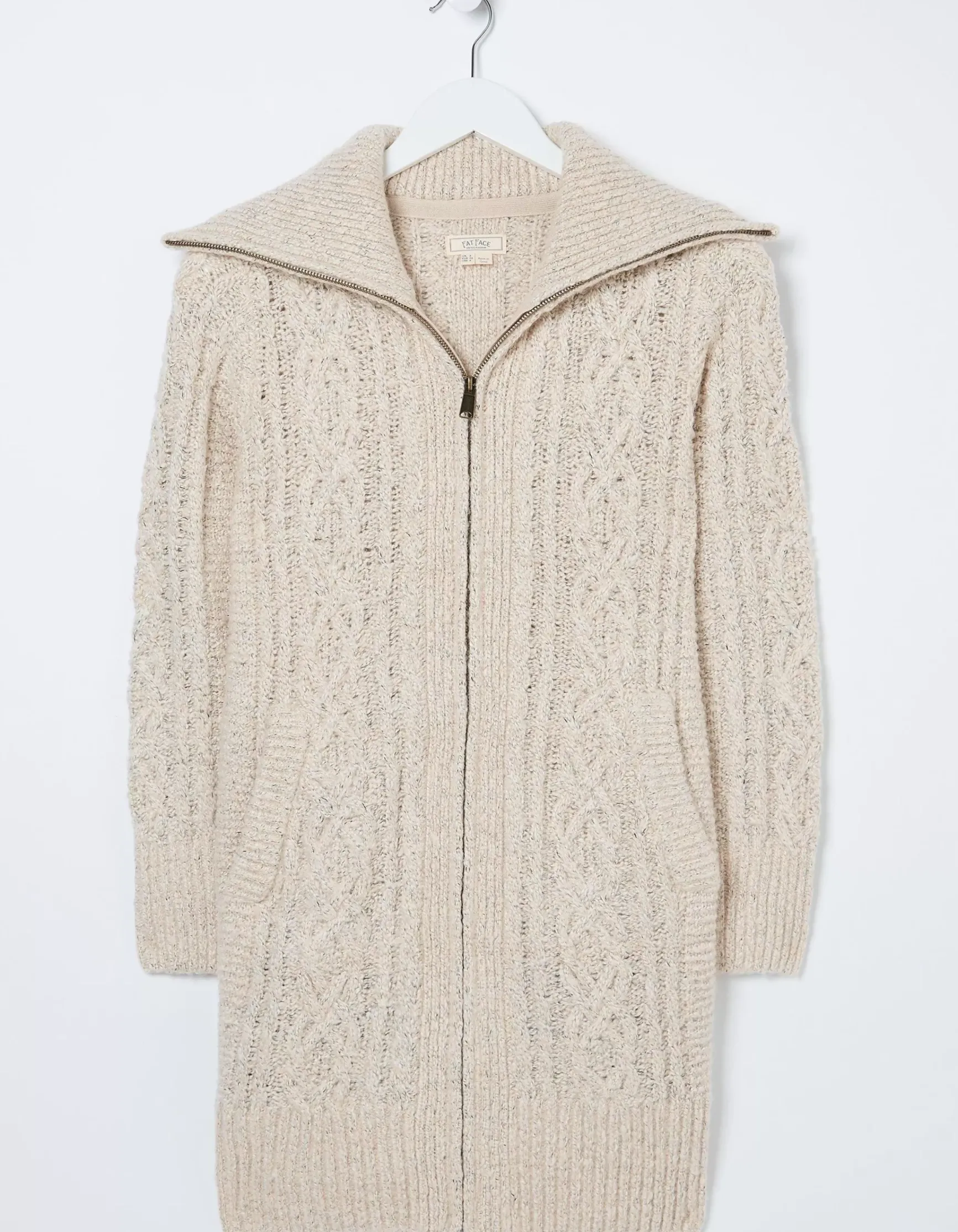 FatFace Alicia Collar Cable Knit Cardigan|Women View All