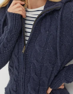 FatFace Alicia Zip Through Hoodie|Women Knitwear