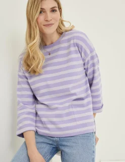 FatFace Amari Stripe Crew|Women Sweatshirts & Hoodies