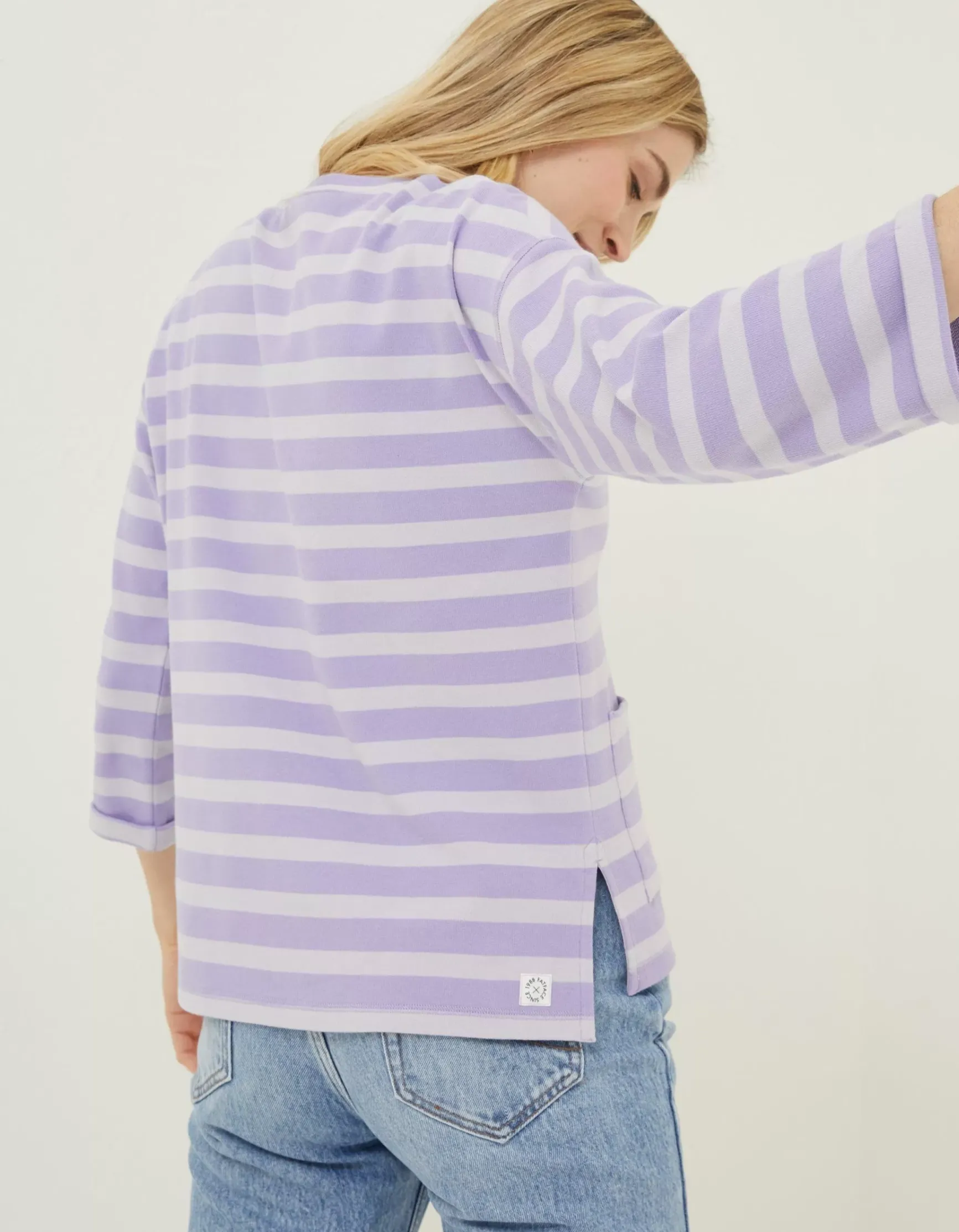 FatFace Amari Stripe Crew|Women Sweatshirts & Hoodies