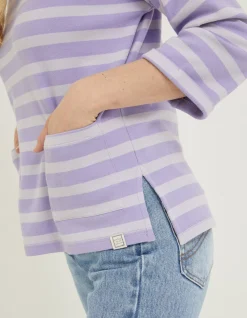 FatFace Amari Stripe Crew|Women Sweatshirts & Hoodies