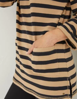 FatFace Amari Stripe Tunic|Women Sweatshirts & Hoodies
