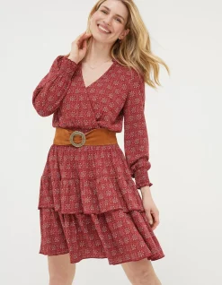 FatFace Amba Craft Geo Jersey Dress|Women Dresses