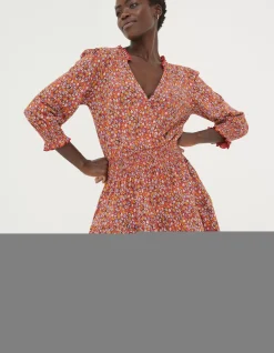 FatFace Amba Gradient Floral Jersey Dress|Women View All