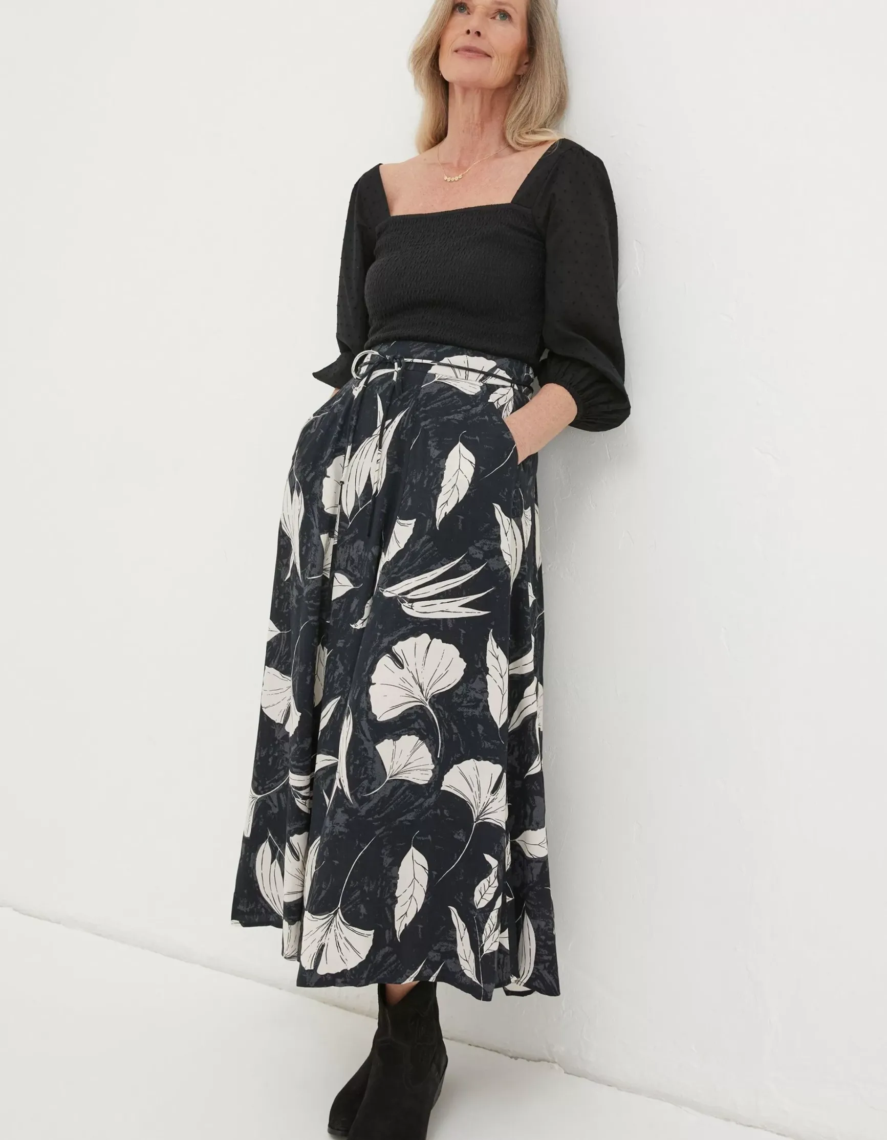 FatFace Amelie Twilight Midi Skirt|Women Skirts