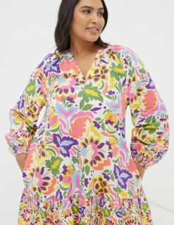FatFace Amy Art Floral Tunic Dress|Women View All