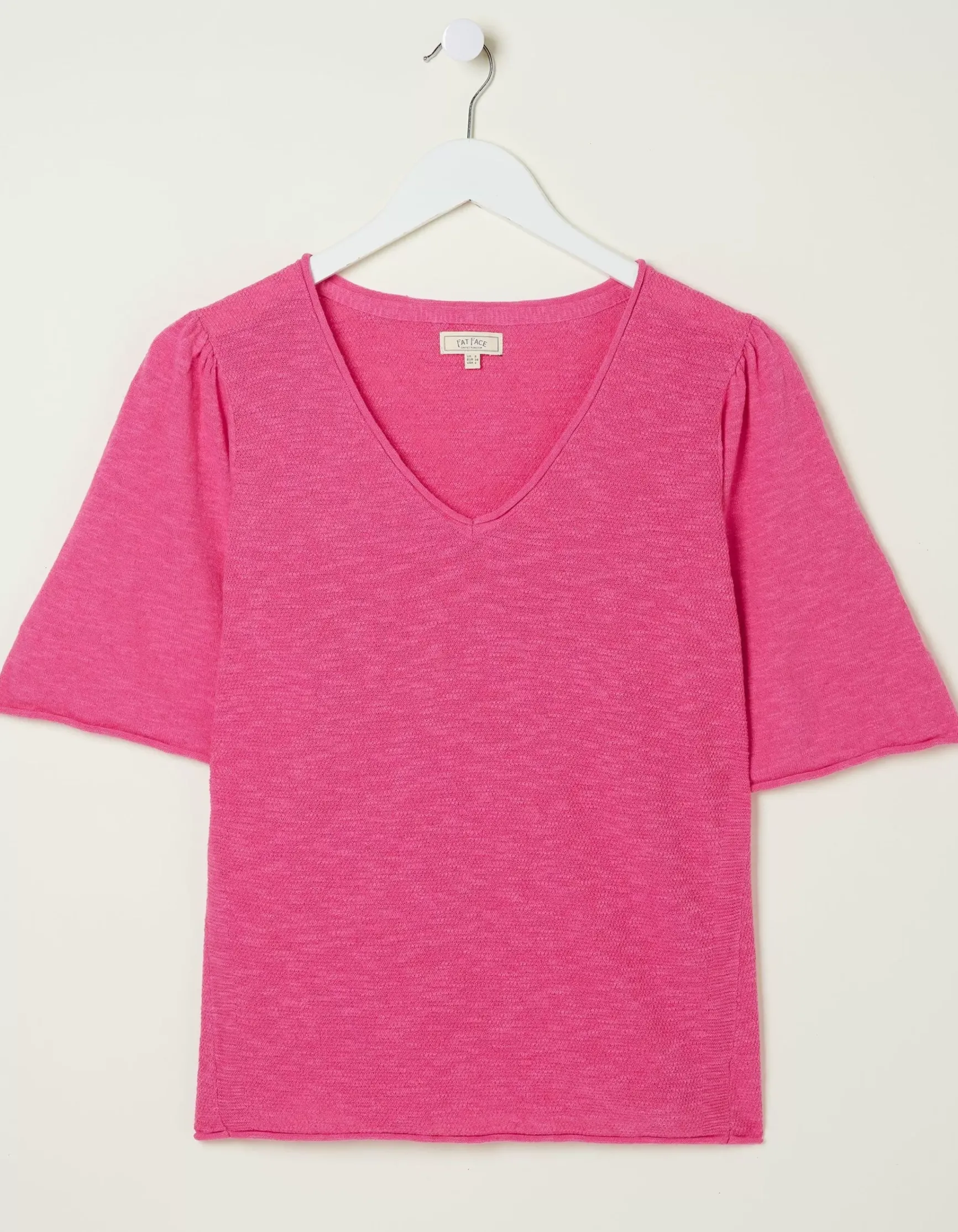 FatFace Angela V Neck Knitted Top|Women Knitwear