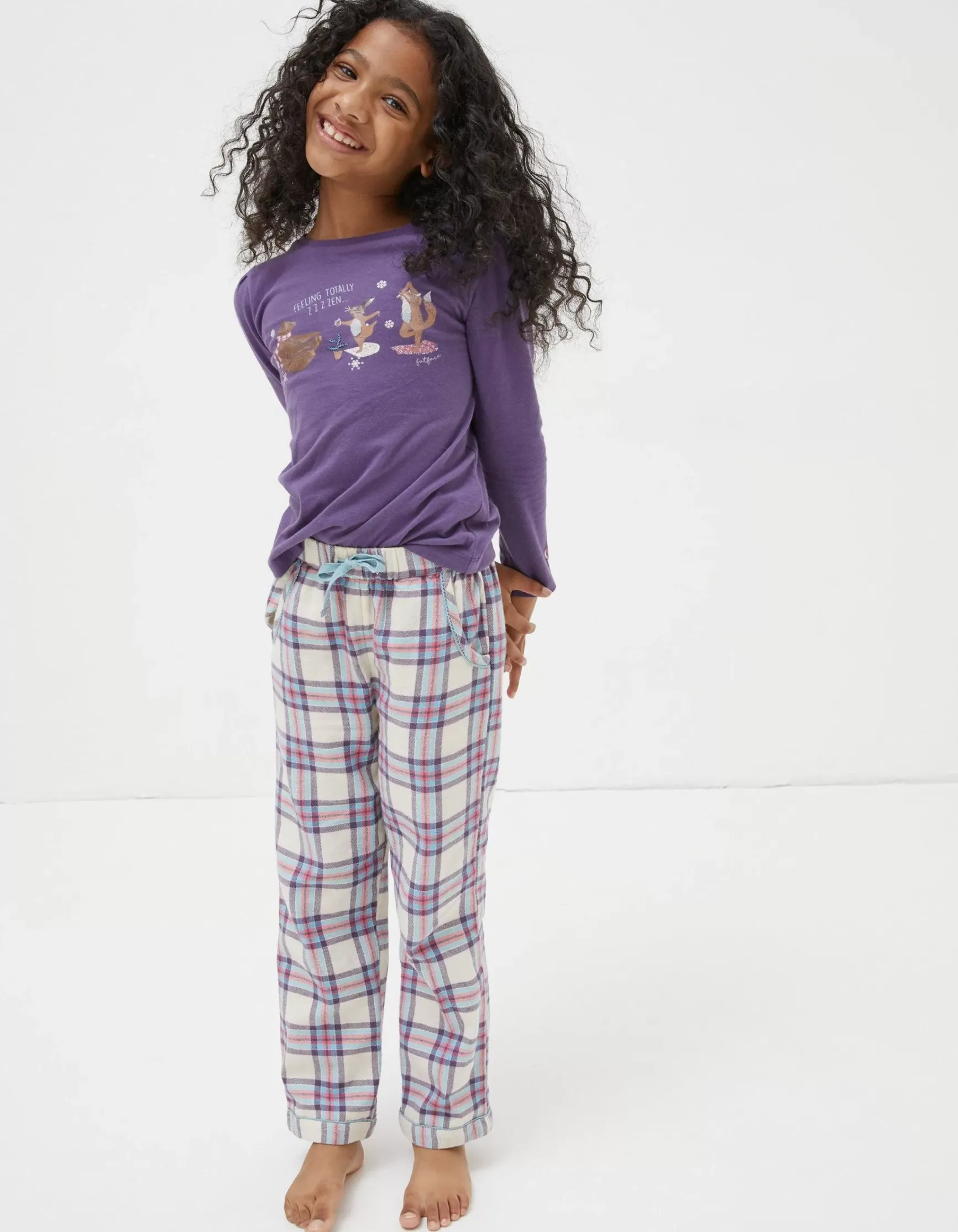 FatFace Animal Check Pyjama Set|Girls View All