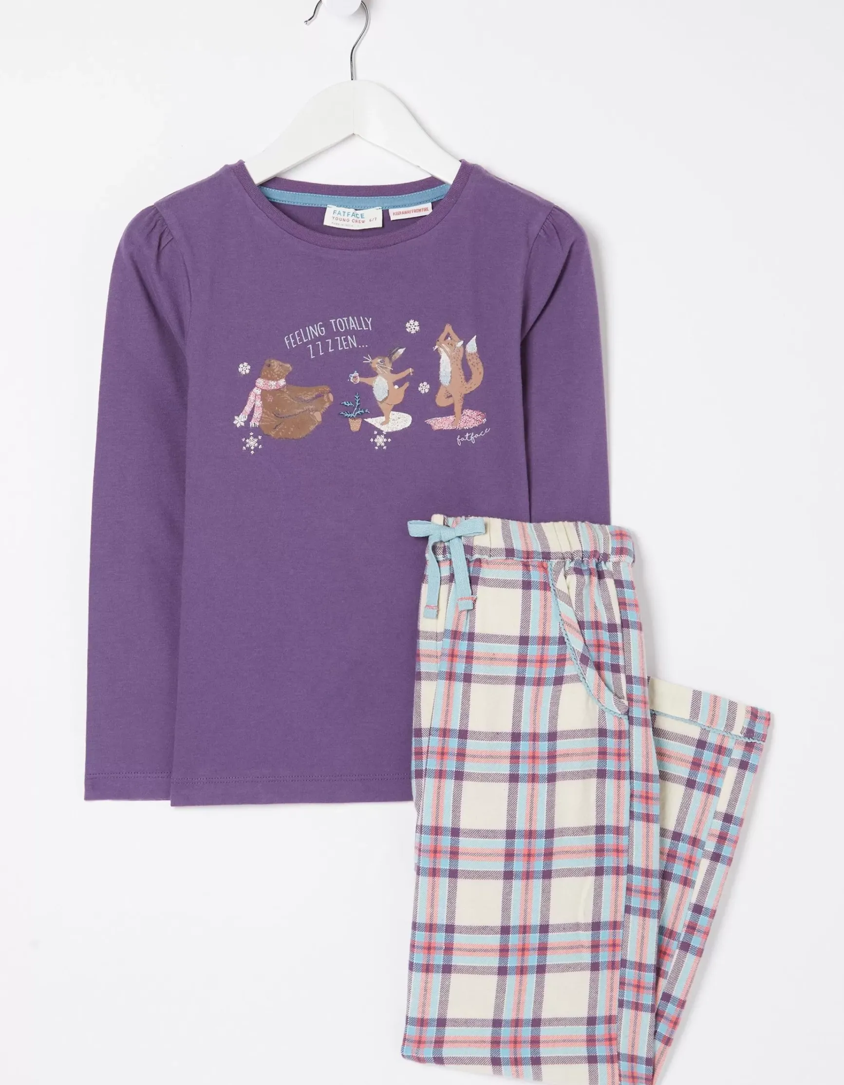 FatFace Animal Check Pyjama Set|Girls View All