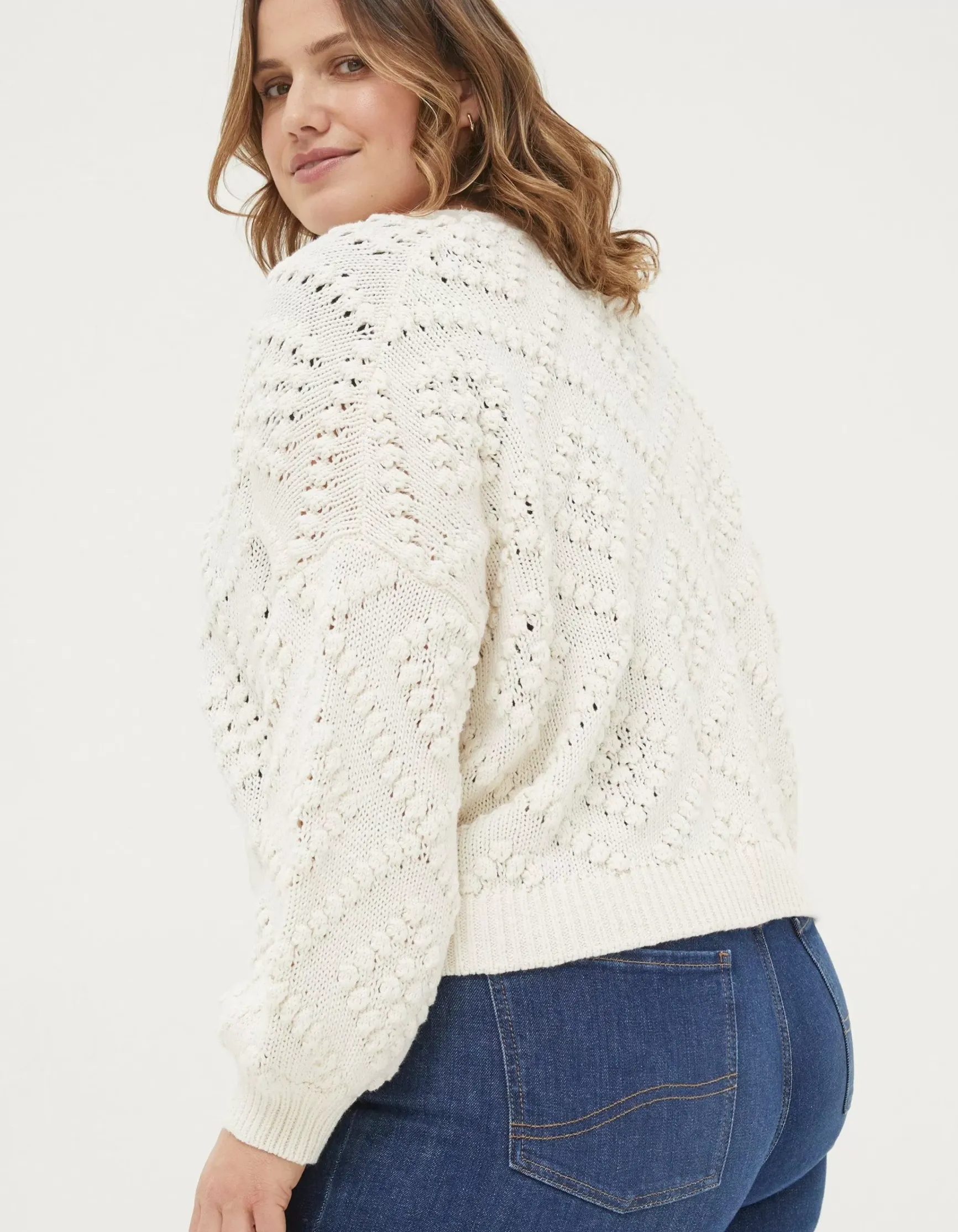 FatFace Anna Bobble Stitch Cardigan|Women View All