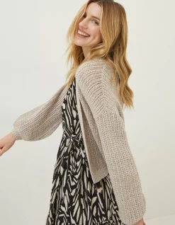 FatFace Anna Crochet Cardigan|Women Knitwear
