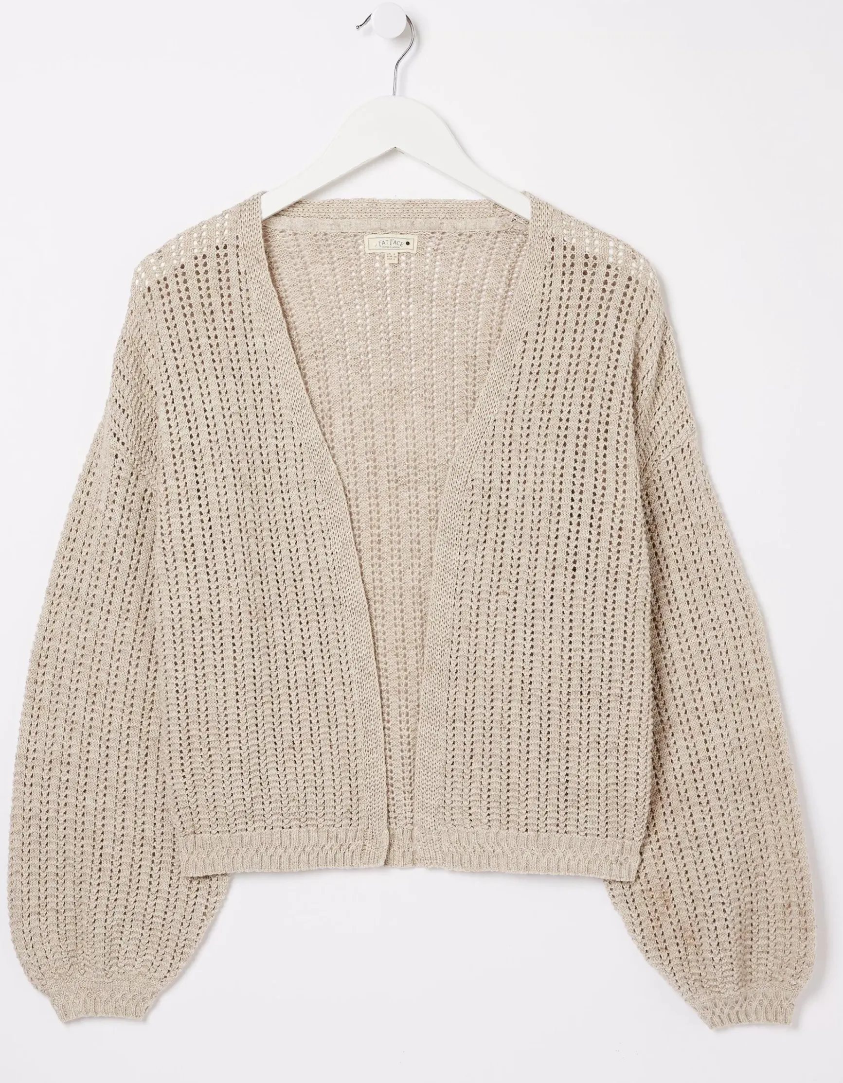 FatFace Anna Crochet Cardigan|Women Knitwear