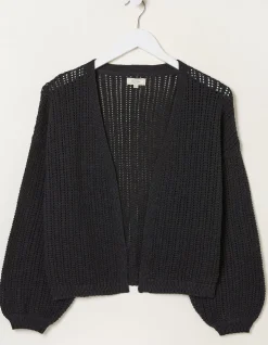 FatFace Anna Crochet Cardigan|Women Knitwear