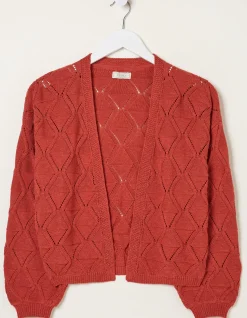 FatFace Anna Pointelle Cardigan|Women Knitwear