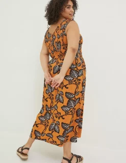 FatFace Anna Vine Floral Midi Dress|Women Dresses