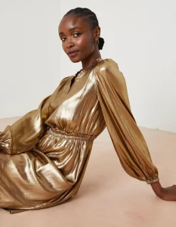 FatFace Annabelle Metallic Dress|Women Dresses