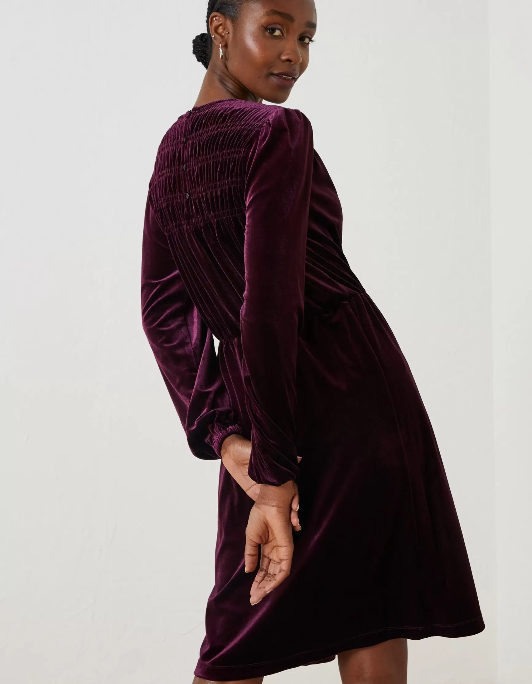 FatFace Annie Velvet Dress|Women Dresses