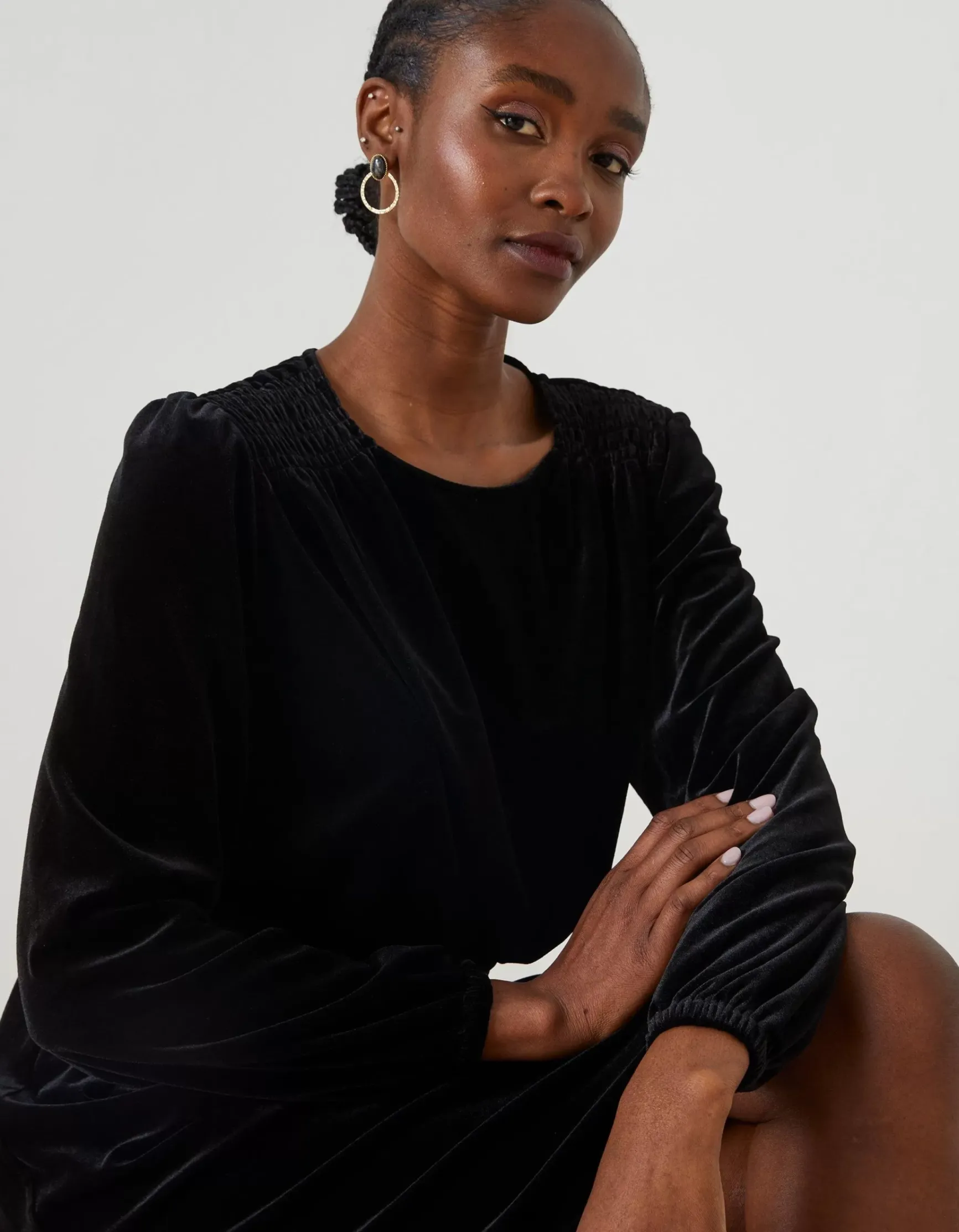 FatFace Annie Velvet Dress|Women Dresses
