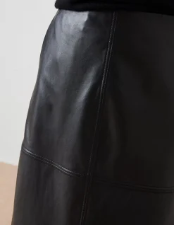 FatFace Anya Leather Midi Skirt|Women View All