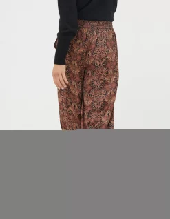 FatFace Art Floral Satin Printed Trousers|Women View All