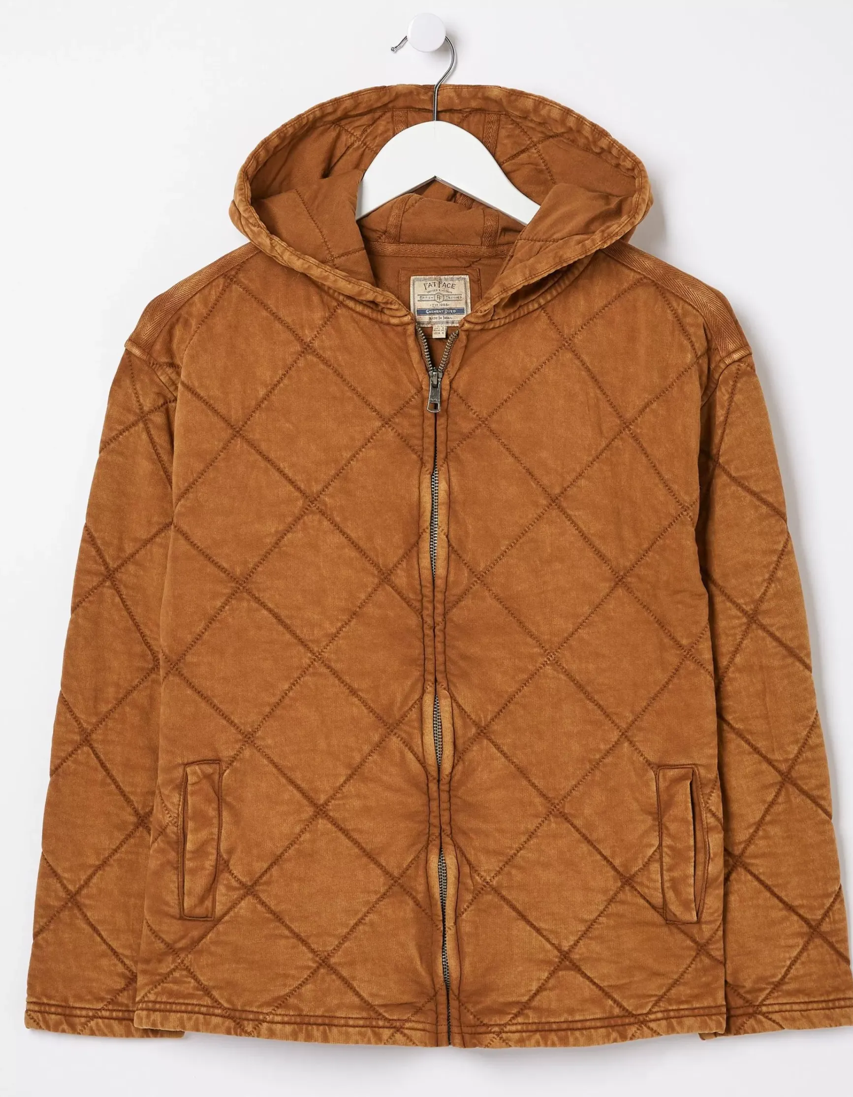 FatFace Asher Quilted Zip Through Hoodie|Women Sweatshirts & Hoodies
