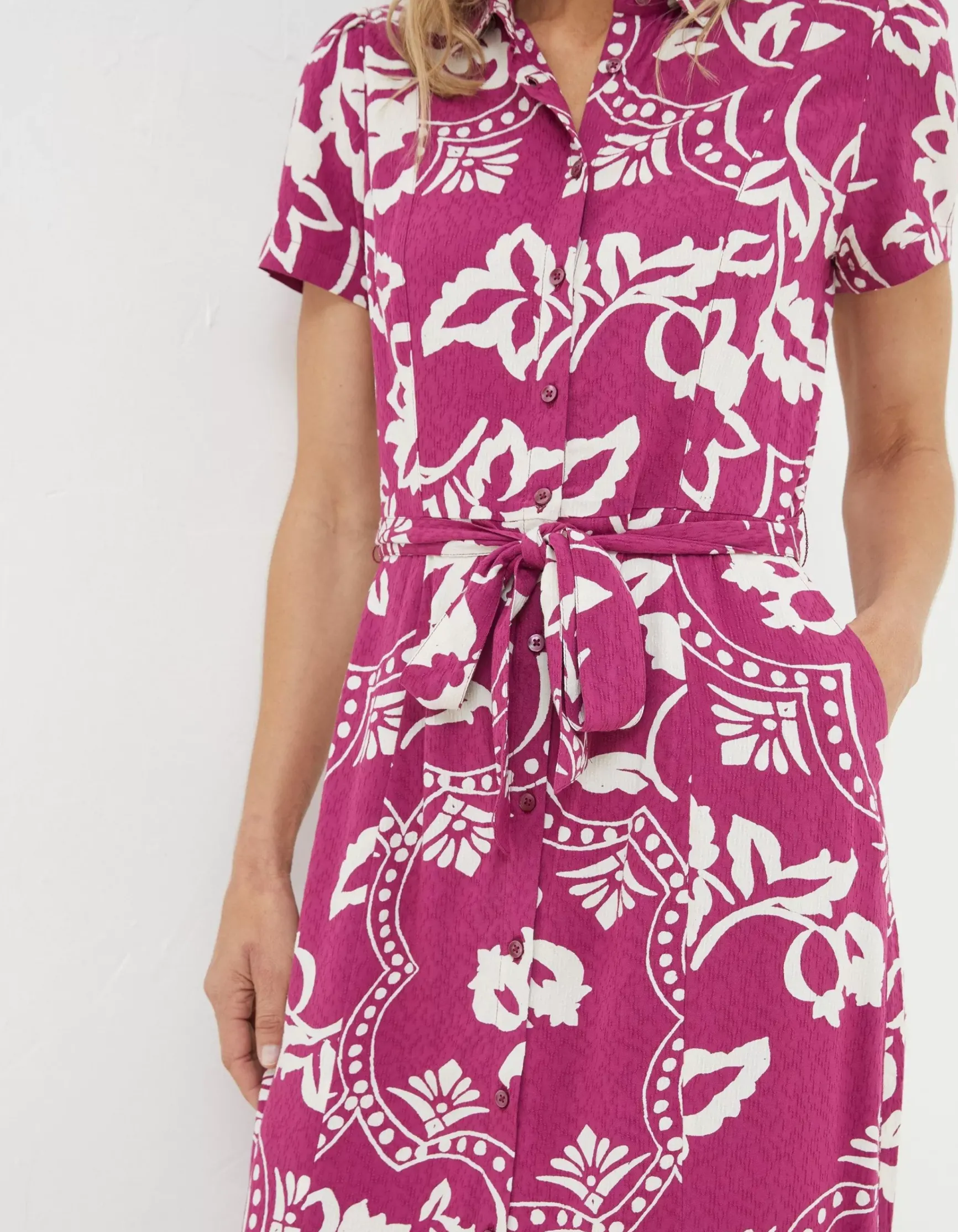 FatFace Aster Wallpaper Floral Midi Dress|Women View All