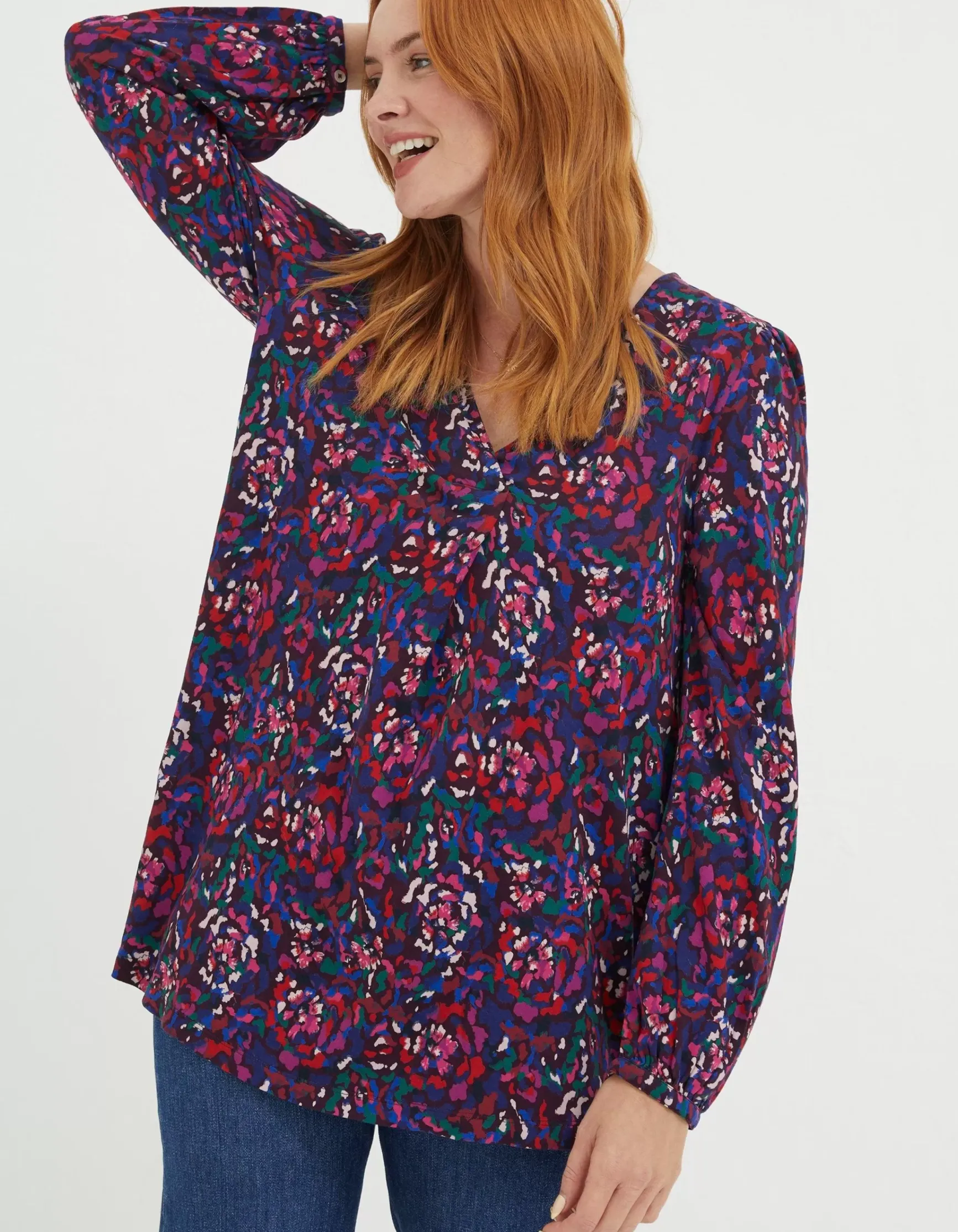 FatFace Aurelia Abstract Marks Tunic|Women Tops & T-Shirts