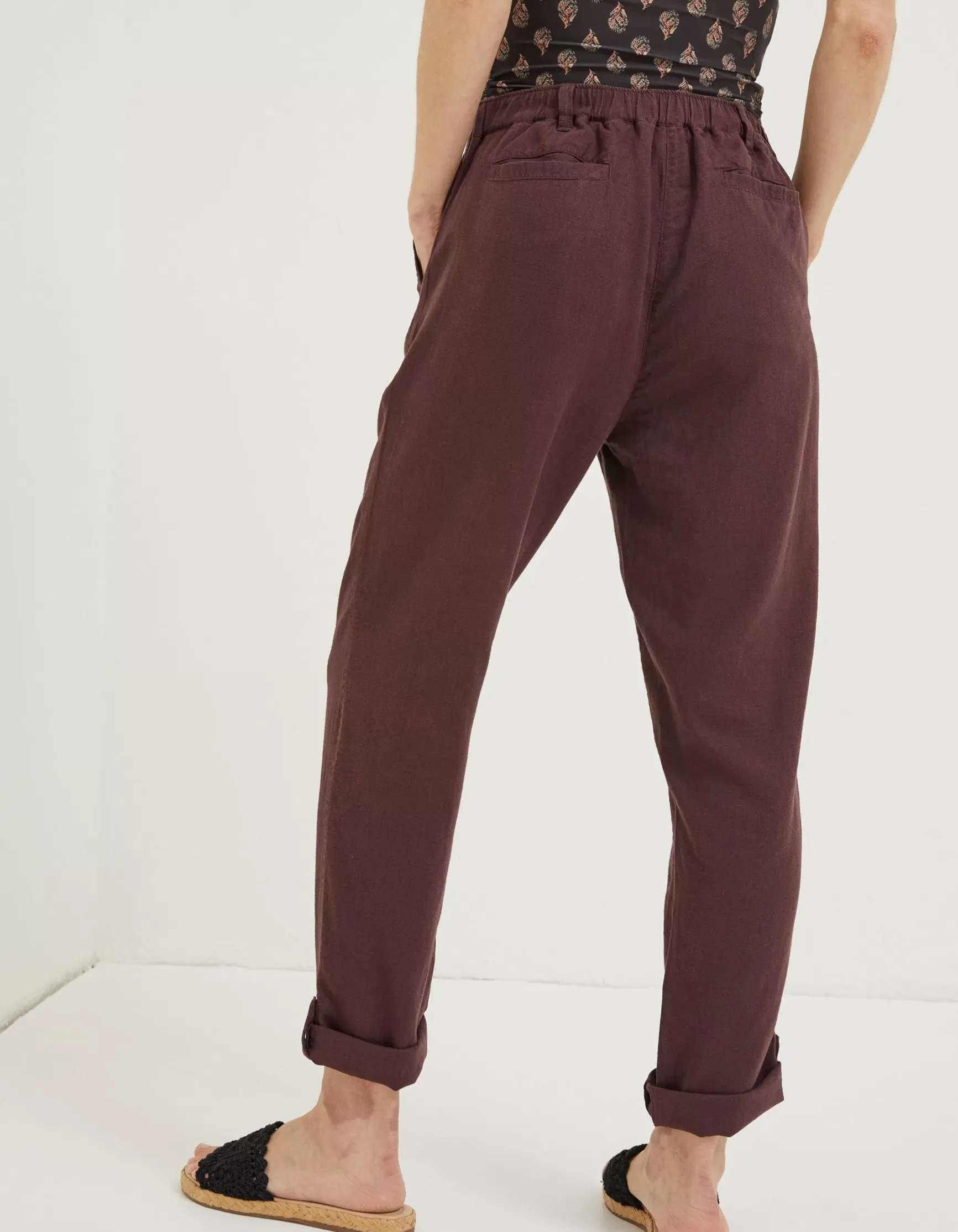 FatFace Austell Linen Blend Jogger|Women Trousers & Leggings