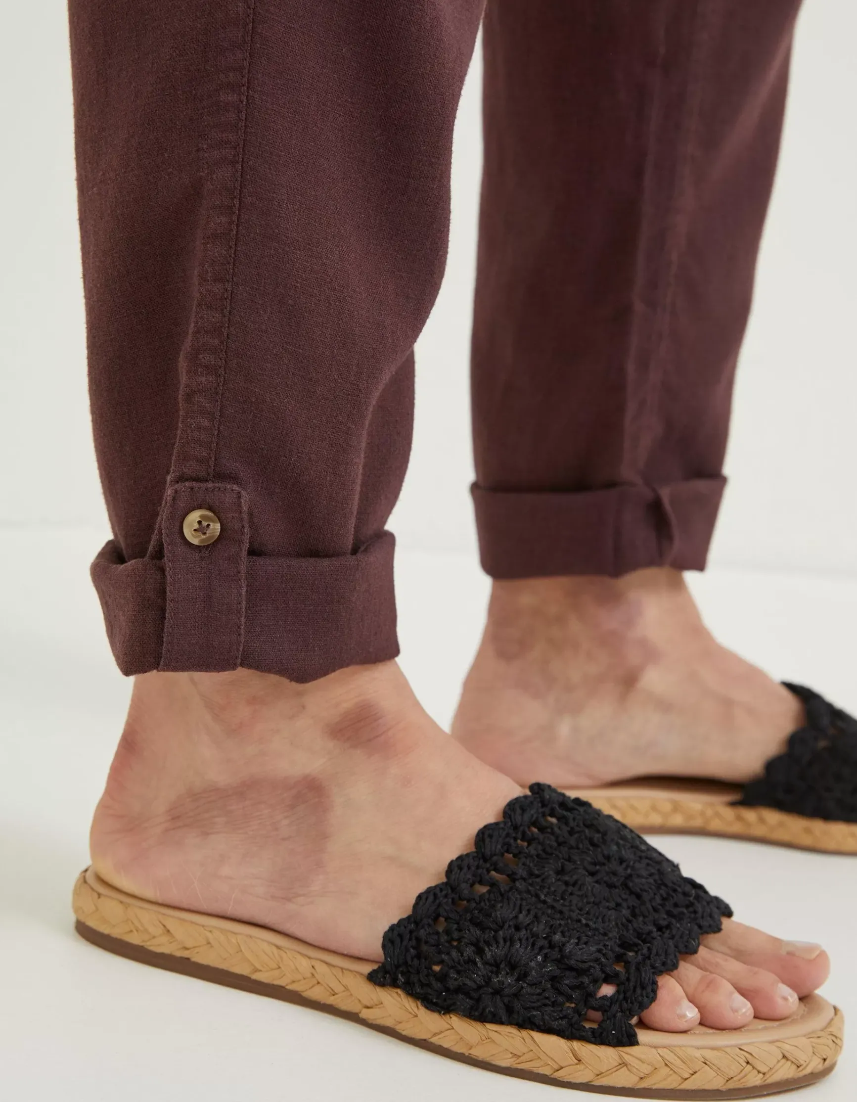 FatFace Austell Linen Blend Jogger|Women Trousers & Leggings