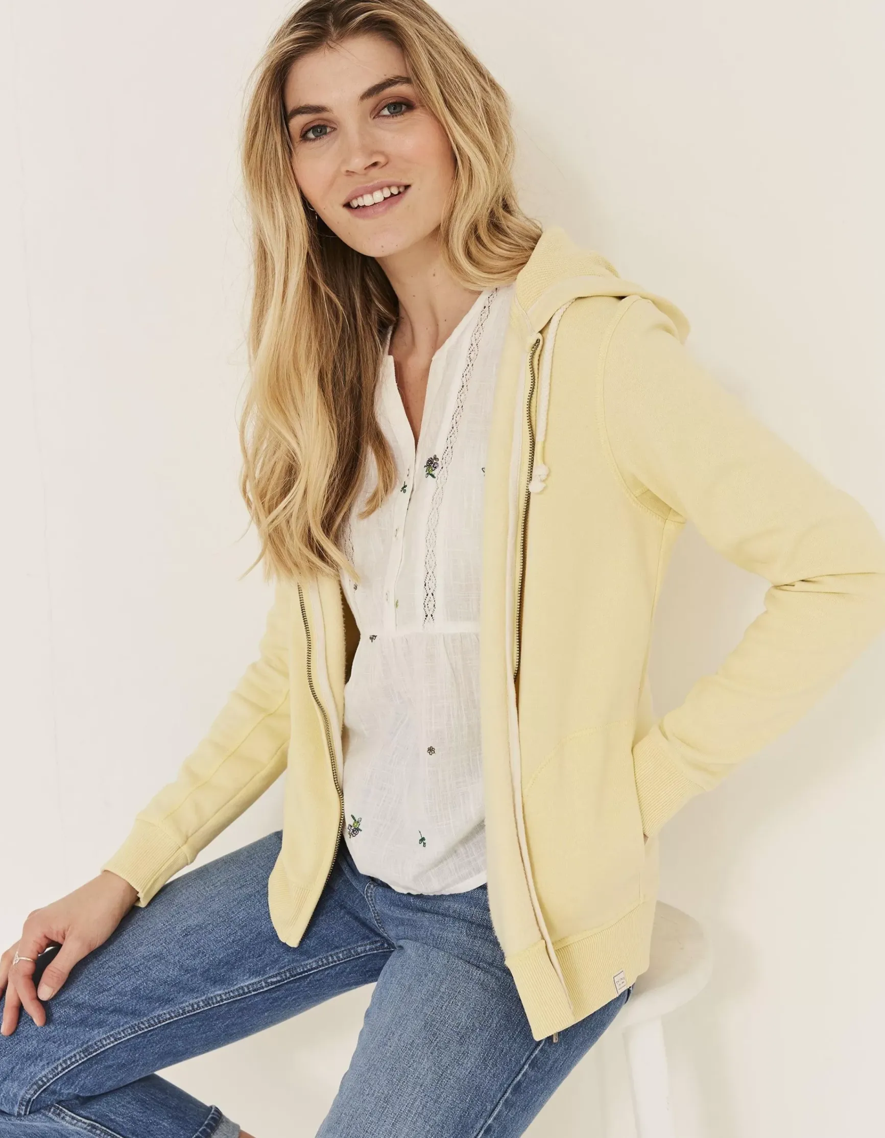 FatFace Ava Zip Thru Hoodie|Women Sweatshirts & Hoodies
