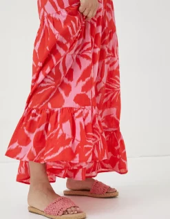 FatFace Avery Ikat Leaves Midi Dress|Women Dresses