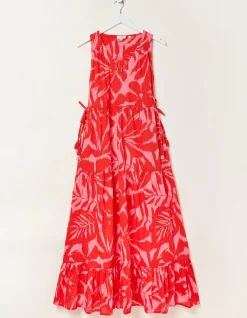 FatFace Avery Ikat Leaves Midi Dress|Women Dresses