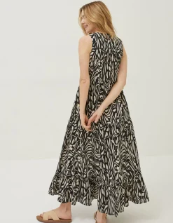 FatFace Avery Paint Stroke Midi Dress|Women Dresses