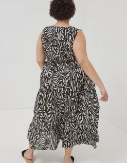 FatFace Avery Paint Stroke Midi Dress|Women Dresses