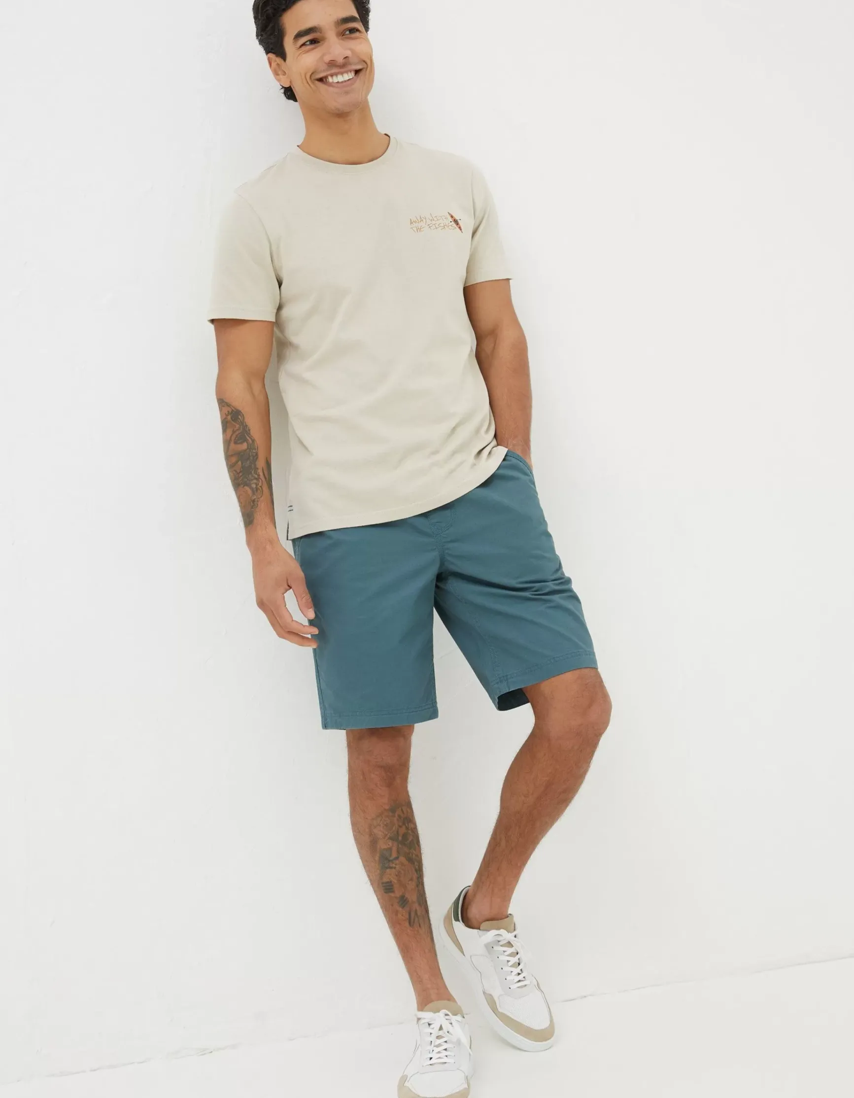 FatFace Away With The Fishes T-Shirt|Men View All