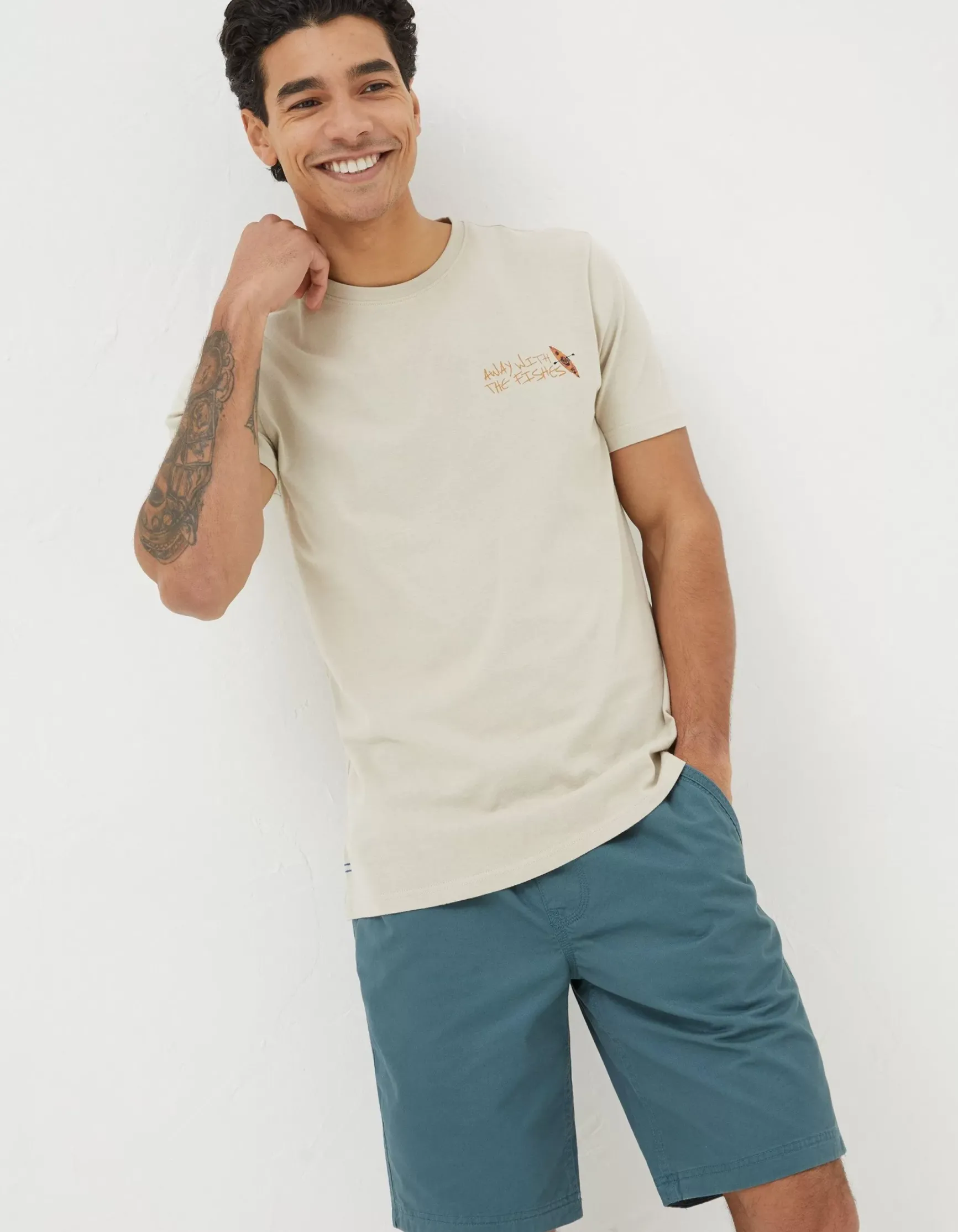 FatFace Away With The Fishes T-Shirt|Men View All