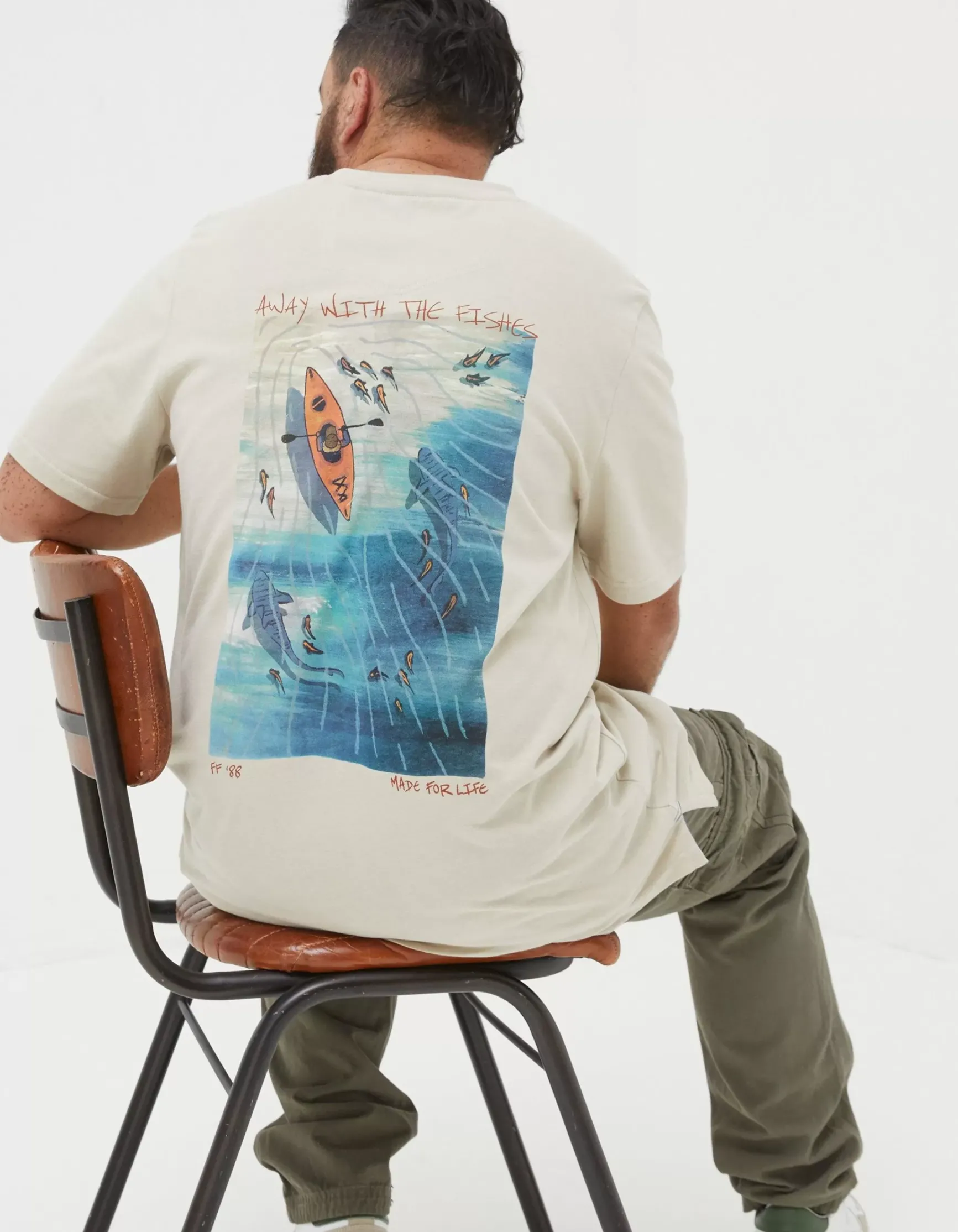 FatFace Away With The Fishes T-Shirt|Men View All