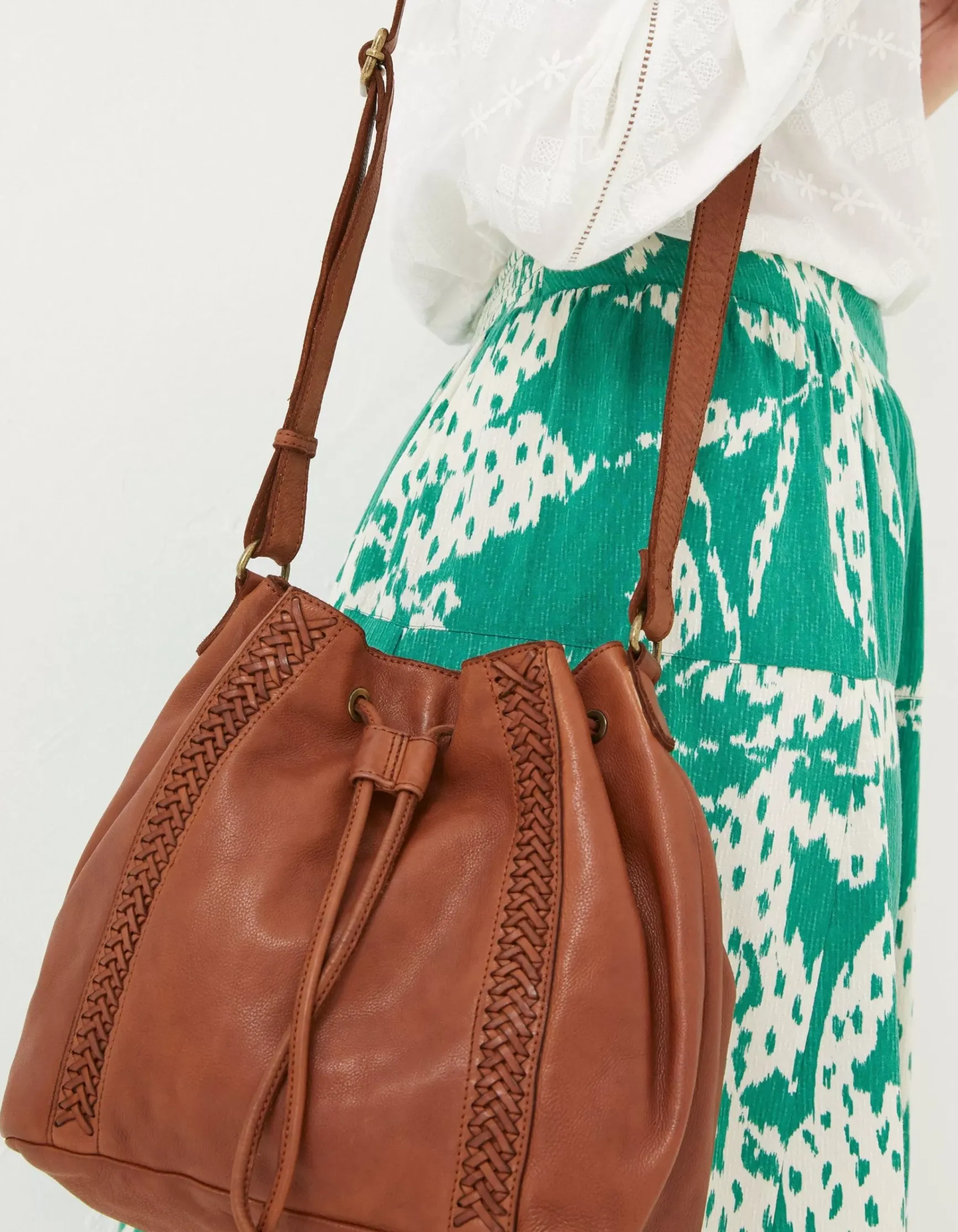 FatFace Awna Leather Bucket Bag|Women View All