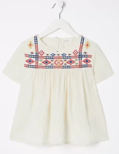 FatFace Aztec Embroidered Top|Girls View All