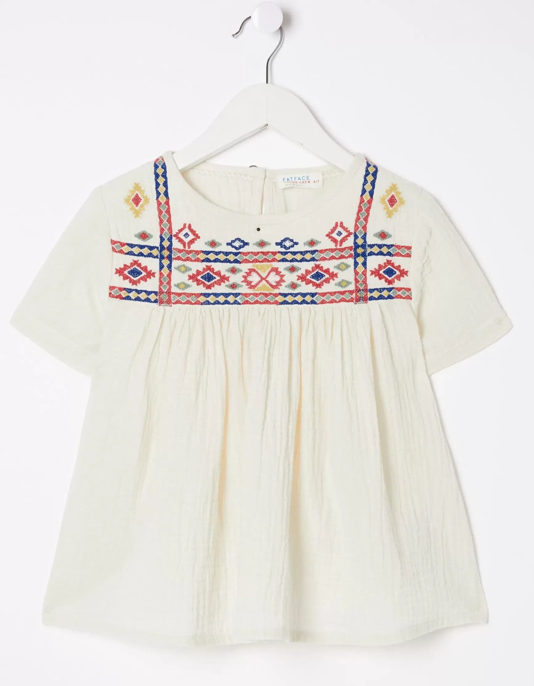 FatFace Aztec Embroidered Top|Girls View All