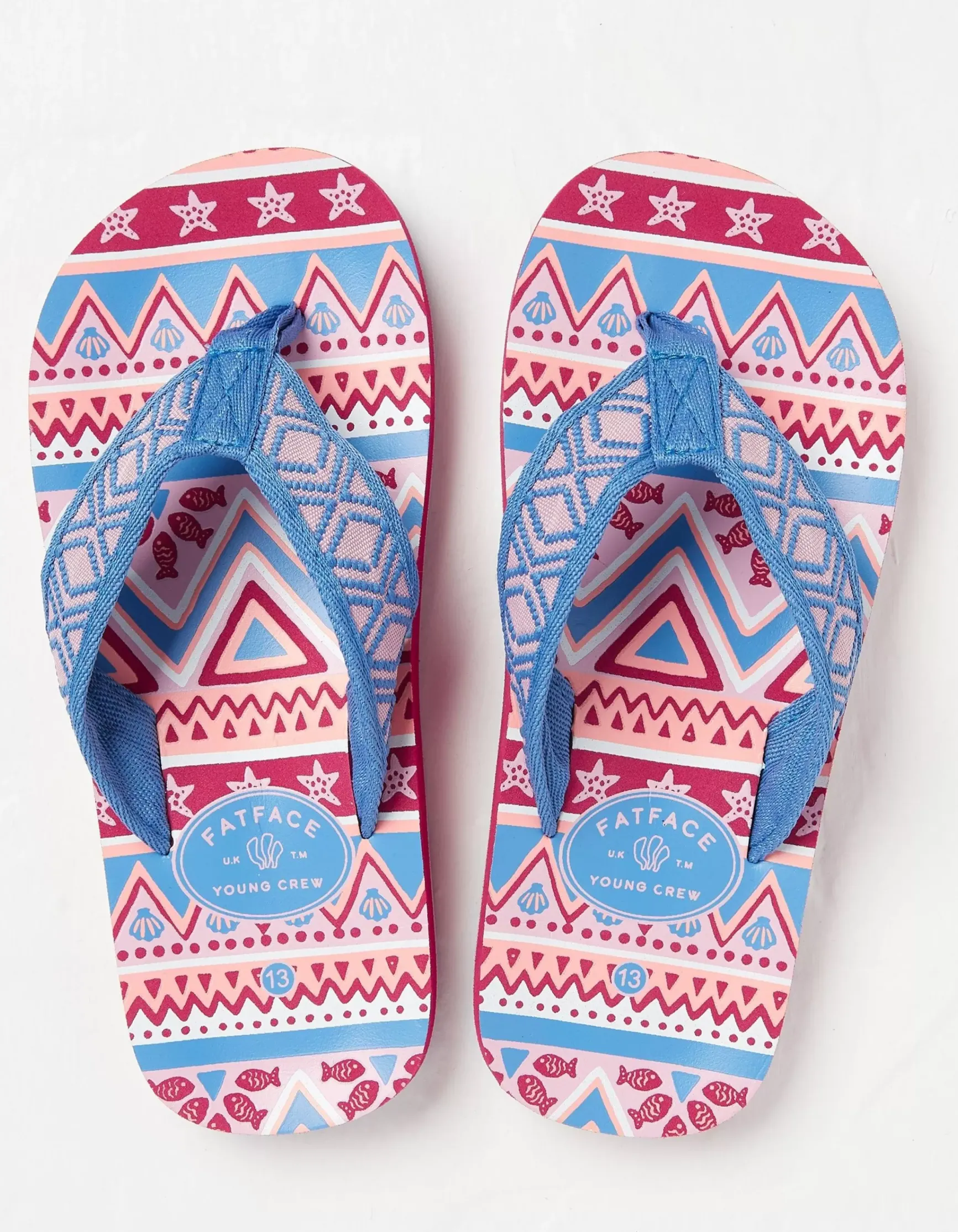 FatFace Aztec Flip Flops|Girls View All