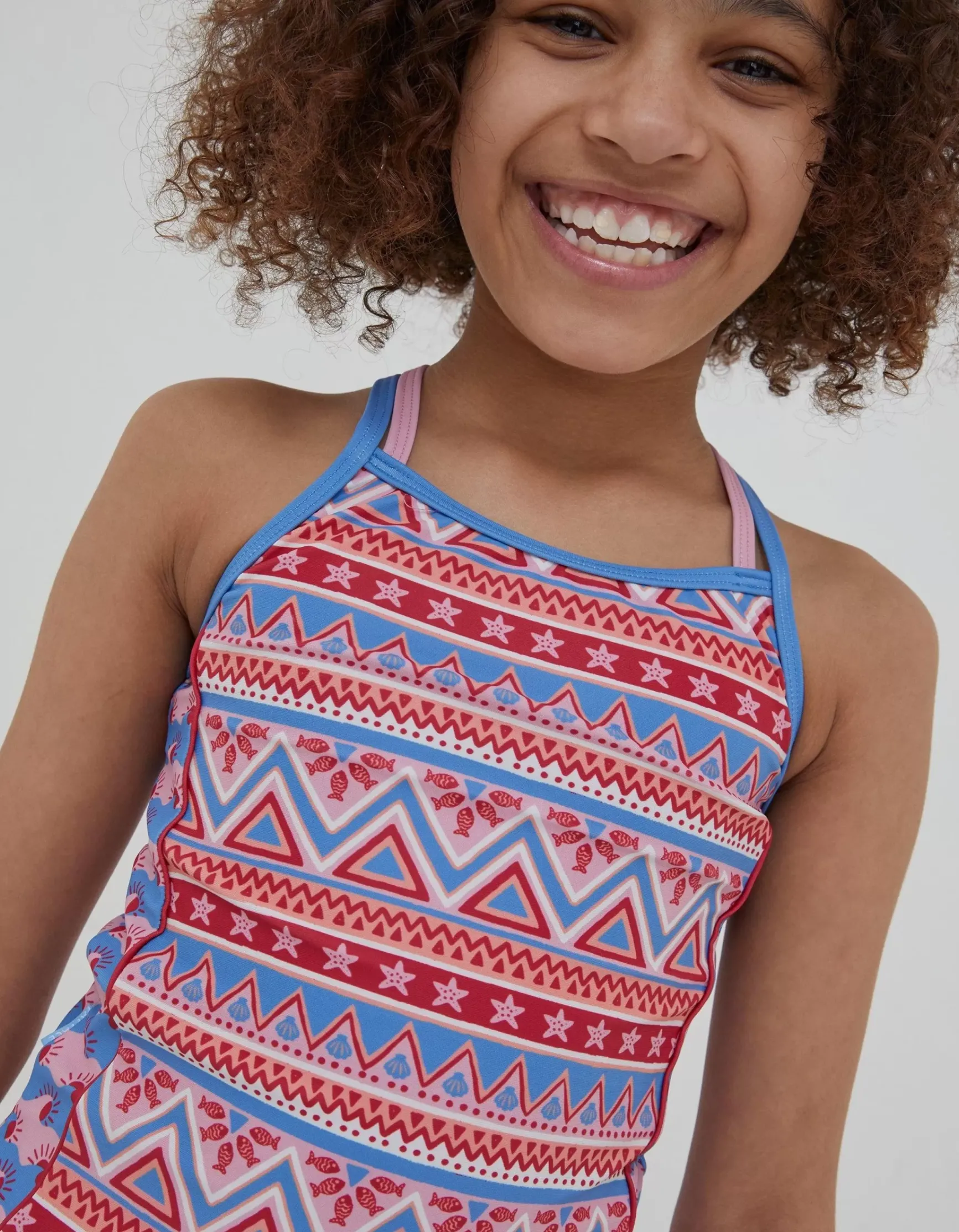 FatFace Aztec Tankini|Girls View All