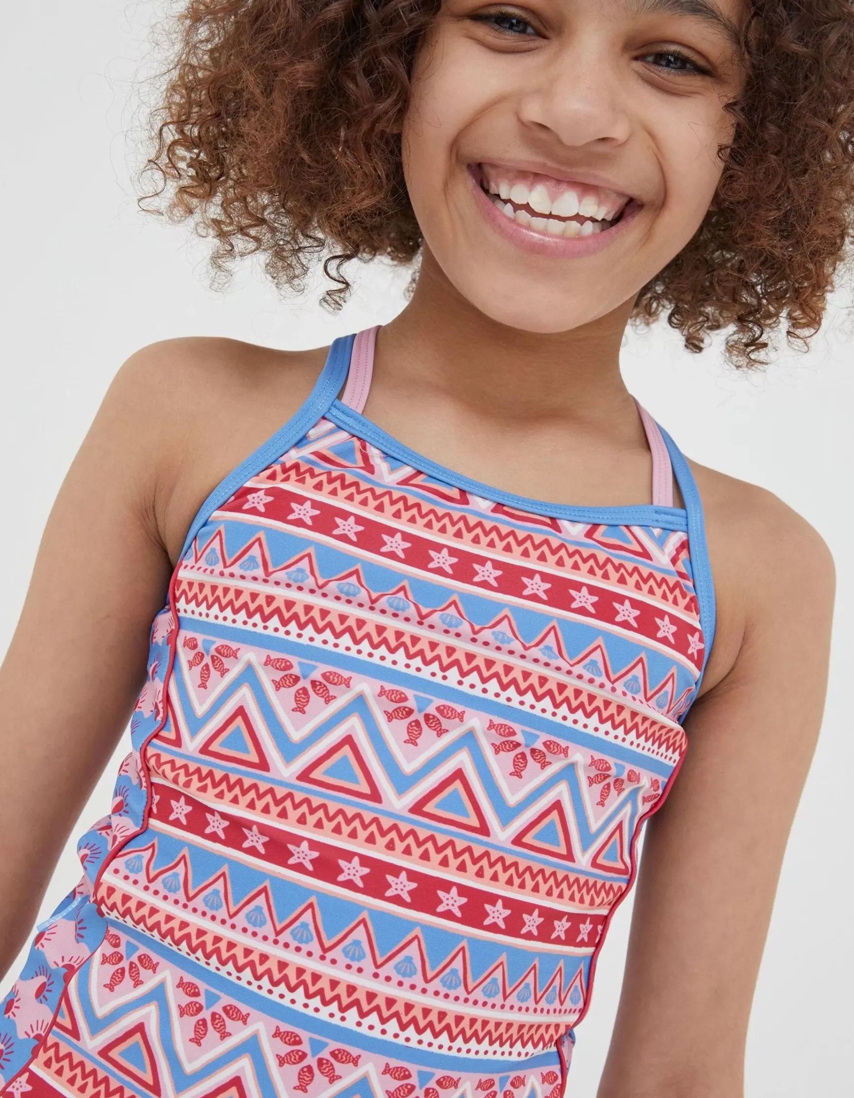 FatFace Aztec Tankini|Girls View All