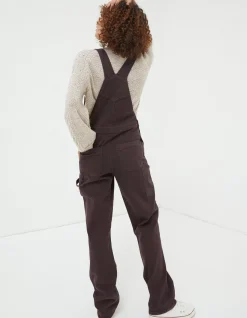 FatFace Banbury Canvas Dungaree|Women Trousers & Leggings