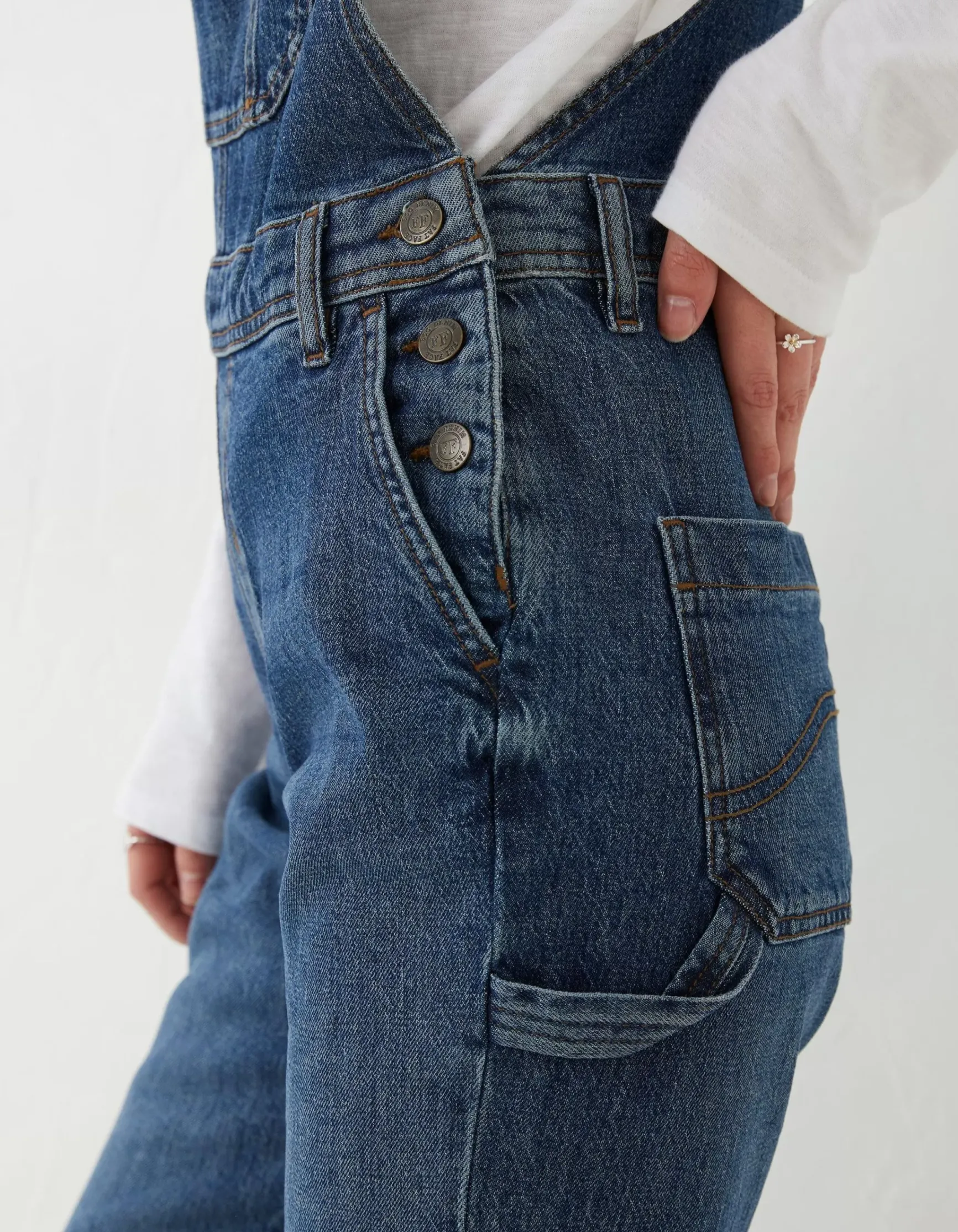 FatFace Banbury Straight Leg Denim Dungarees|Women Jumpsuits & Playsuits