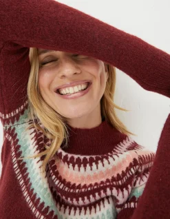 FatFace Bea Yoke Fairisle Jumper|Women Knitwear